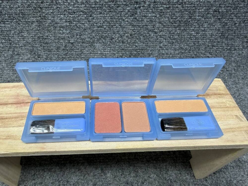 Clinique Blush 0.09oz + 0.2oz Set of 3 Vintage Discontinued TRAVEL SIZE
